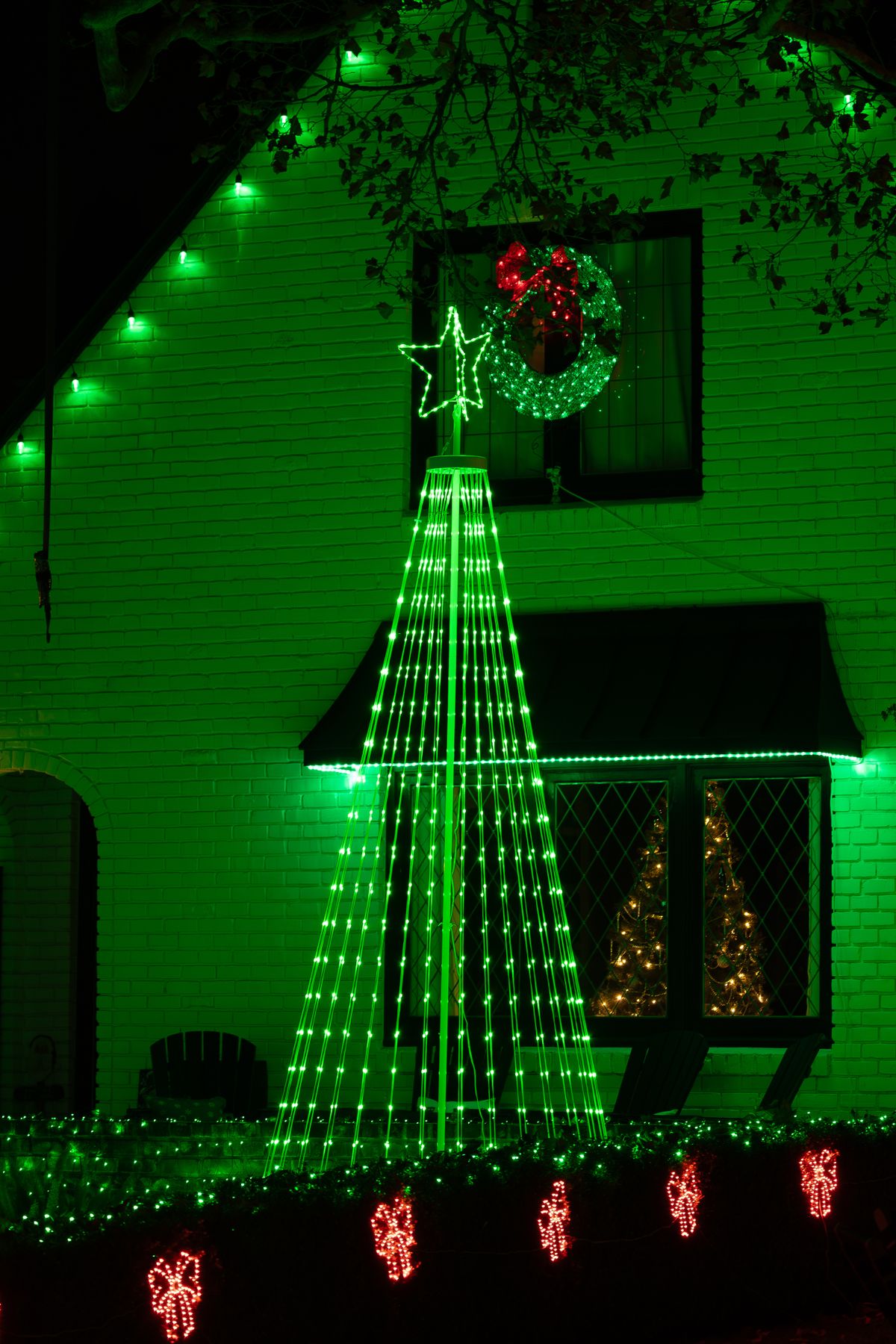 Professionally installed Christmas lights — Classic color display — <b>Belle Meade</b>